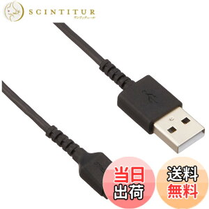 �y���������z�o�b�t�@���[ BUFFALO USBmicroB�P�[�u�� �X���� 3.0m �u���b�N BSMPCMB130BK
