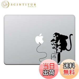 �y���������z�J�C���h�X�g�A MacBook Air/Pro 11 / 13�C���` �}�b�N�u�b�N �X�e�b�J�[ �V�[�� �o���N�V�[ �����L�[ �{�� Banksy Monkey Bomb 13�C���` �u���b�N M425-13-B