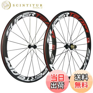 �y���������zSUPERTEAM 50mm �N�����`�� �[�z�C�[���Z�b�g700c 23mm ���[�h�o�C�N �J�[�{�� �z�C�[�� (�z���C�g/���b�h)