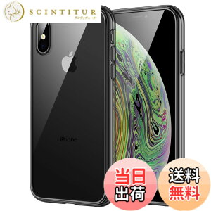 �y���������zJETech iPhonexs/iPhonex �P�[�X (5.8�C���`��piPhone X/Xs) ���΂݂Ȃ� �Ռ��z�� �o���p�[�J�o�[ �����h�~ �N���A�o�b�N (�u���b�N)