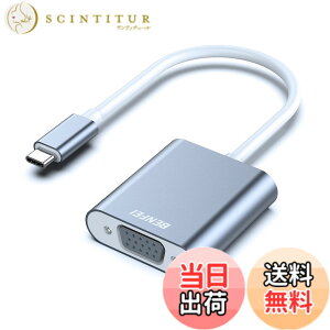 �y���������zBENFEI USB-C-VGA�A�_�v�^�[�AThunderbolt 3/4�iUSB Type C�j-VGA�A�_�v�^�[�AHD 1080P �^�C�vc VGA �ϊ��A�_�v�^�[ iPhone 15 Pro/Max, MacBook Pro/Air 2023, iPad Pro, iMac, S23, XPS 17 �ȂǂɑΉ��c
