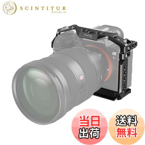 �y���������zSmallRig A7 III / A7R III �J�����P�[�W Sony Alpha 7 III/Alpha 7R III �p�A�A���J�K�i�p�N�C�b�N�����[�X�v���[�g�t���A���~�j�E�������A�����R�[���h�V���[�ANATO ���[���A�l�W���t�� �y�� 