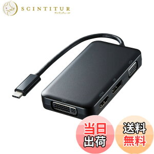 �y���������z�T�����T�v���C USB Type C-HDMI/VGA/DVI/DisplayPort�ϊ��A�_�v�^ AD-ALCHVDVDP