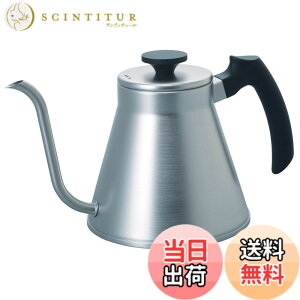 �y���������zHARIO(�n���I) V60�h���b�v�P�g���E�t�B�b�g �K�X�΁EIH�Ή� ���p800ml �V���o�[ ���{�� �v���[���g �M�t�g ���蕨 VKF-120-HSV