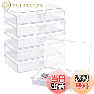 �y���������zBENECREAT 6�Z�b�g13.2x7.7x3cm�v���X�`�b�N�������P�[�X �N���A���[�{�b�N�X �A�N�Z�T���[ �r�[�Y �p�[�c���[�P�[�X �l�ߑւ��e�� �����p���[�{�b�N�X �����`