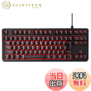 �y���������z�G���R�� USB-A �Q�[�~���O�L�[�{�[�h ���J�j�J�� ���� 5000����ϋv�X�C�b�` ���{��z�� �Q�[�~���O�L�[�L���b�v�t�� �S�L�[���[���I�[�o�[�Ή� LED���� �u���b�N ECTK-G01UKBK