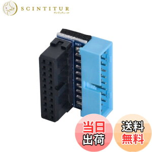 �y���������zCablecc USB 3.0 20�s�� �I�X�����X �����A�_�v�^�[ �㉺����90�x �}�U�[�{�[�h���C���{�[�h�p (������)