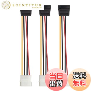 �y���������zCable Matters 3�{�Z�b�g �����b�N�X SATA �d���P�[�u�� - 15cm�A4�s��Molex - SATA �P�[�u��