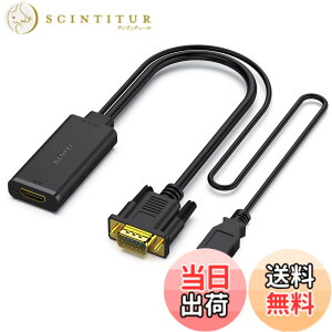 �y���������zBENFEI VGA - HDMI �A�_�v�^�[ �I�[�f�B�I�T�|�[�g����� 1080P �𑜓x������� VGA ����- HDMI �o�� �A�_�v�^�[ 1��