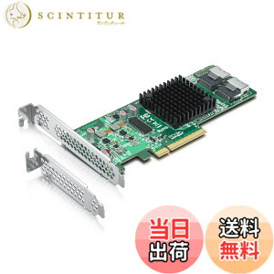 �y���������z10Gtek Internal PCI Express SAS/SATA HBA RAID Controller Card�A8�|�[�g 6Gb /s�ALSI SAS2008�{�[�h�i�`�b�v�j�����ALSI 9211-8I����