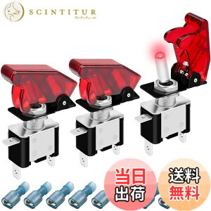 �y���������zKiligen �~�T�C���X�C�b�` 12V-24V 20A 3�Z�b�g LED���� 3�Ƀ^�C�v ON-OFF (�Ԃ�)