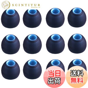 �y���������zA-Focus �C���[�s�[�X JBLT110BT,ARKARTECHT6,SONYMDR/XBA �����a�_�C��3.8mm�|4.0mm�C���z���ɑΉ� �n�C�u���b�h�C���[�s�[�X �V���R���� �������� �ϋv�� 12��6�y�A Black�]Blue L�T�C�Y