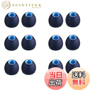 �y���������zA-Focus �C���[�s�[�X JBLT110BT,ARKARTECH T6 �����a�_�C��3.8mm�|4.0mm�C���z���ɑΉ� �n�C�u���b�h�C���[�s�[�X �V���R���� �������� �ϋv�� 12��6�y�A Black�]Blue S�T�C�Y