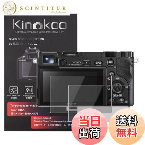 �y���������zkinokoo �t���ی�t�B���� SONY �f�W�^���J���� a6400/a6300/a6000/NEX-7/NEX-6/NEX-5/NEX-3��p �d�x9H �����ߗ� �ώw�� �C�A���� �����K���X ����0.3mm 2���Z�b�g �W���N���X�t��(a6400/a6300/a6000/NEX