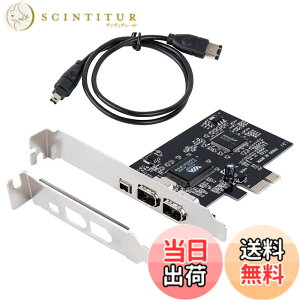 �y���������zWindows 10�pPCIe Firewire�J�[�h�AIEEE 1394 PCI Express�A�_�v�^�R���g���[��3�|�[�g�i2 x 6�s�������1 x 4�s���j�A���^�u���P�b�g�ƃP�[�u���������Windows 10�̏ꍇ�A1394a�P�[�u���t��Window