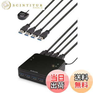 �y���������z�G���R�� USB�ؑ֊� PC��4�|�[�g USB3.0��4�|�[�g �茳�X�C�b�` �u���b�N U3SW-T4