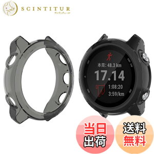 �y���������zMiimall Garmin(�K�[�~��) ForeAthlete 245 Music / 245��p�P�[�X ForeAthlete 245 Music �J�o�[ �\�t�g TPU�ގ� �҂�����Ή� �C�菝�h�~ �y�� �h�Ռ� ForeAthlete 245 �ی�P�[�X �o���p�[�i�u���b�N�j