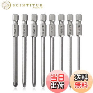 �y���������zSaipor 8�s�[�X ���C�N���X�w�b�h�h���C�o�[�r�b�g 6.35mm(1/4) �Z�p�� S2�| PH0 PH1 PH2�d���h���C�o�[�r�b�g �h�����r�b�g�H�� (75mm)