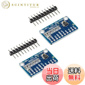 �y���������zKKHMF 2�� ADS1115 16Bit ADC 4�`�����l�� I2C IIC �݊� A/D�R���o�[�^ �σQ�C���A���v�t�� PGA ADC���W���[�� Arduino�p Raspberry Pi�p