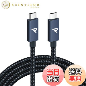�y���������zRAMPOW USB-C & USB-C �P�[�u���y100W PD�Ή�/USB 3.2 Gen 2x2-20Gbps�f�[�^�]���zPD3.0/QC3.0�������[�d 4K/60Hz �f���o�͑Ή� �����ϋv type-c�P�[�u�� iPhone17/Air/16/16e/15 �[�d MacBook Pro/iPad Pro/Google Pixe