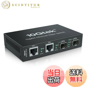 �y���������z10Gtek �M�K�r�b�g �����f�B�A�R���o�[�^�[ 1.25Gb/s 2xSFP�|�[�gto 2x10/100/1000Base-Tx