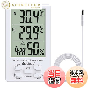 �y���������zNeoteck �����x�v ���x± 1�x �Z���T�[ LCD�f�W�^�� �����O���x �������x �u���|�����p �����x���� �ƒ�p �M���Ǘ\�h (�� 3m�R�[�h)