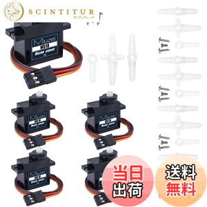 �y���������zMiuzei �T�[�{���[�^�[ �}�C�N���T�[�{ 9g 180° 5���^���M�A ���g���N RC�w���R�v�^�[/��s�@/�{�[�g/���{�b�g/Arduino�ɓK�p