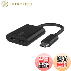 �y���������zBelkin USB-C �f���A���A�_�v�^�[ Andoroid �X�}�[�g�t�H�� Galaxy/Xperia/Google Pixel/iPad Pro/iPad Air(4th gen) /iPhone 15 �Ή� �����ϋv �C���z���E�[�d���� F7U081BTBLK