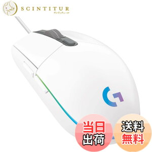 �y���������zLogicool G �Q�[�~���O�}�E�X G203 �L�� �Q�[�~���O �}�E�X USB �ڑ� G203-WH �y�� 85g LIGHTSYNC RGB 6�v���O�����{�^�� �z���C�g PC windows mac �������K�i �y �t�@�C�i���t�@���^�W�[ XIV ��