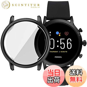 �y���������zMiimall Fossil Gen5 Carlyle HR ��p�P�[�X Fossil Gen5 Carlyle HR�J�o�[ �\�t�g �҂�����Ή� �C�菝�h�~ �h�Ռ� �����ߗ� TPU�ޗ� �S�ʕی� ����h�~Fossil Gen5 Carlyle HR �o���p�[�i�u���b�N�j