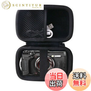 �y���������zOLYMPUS(�I�����p�X) Tough TG-7/TG-6/TG-5/TG-4 �f�W�^���J������p���[�P�[�X-WERJIA (storage case-Black)