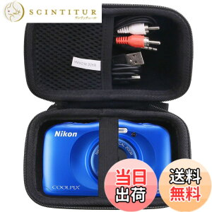 �y���������zNikon �f�W�^���J���� COOLPIX W150/W300/A100/A10 ��p�ی���[�P�[�X -waiyu JP (Storage case, Black)