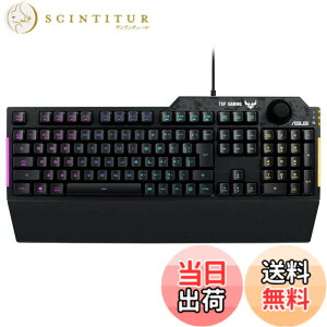 �y���������zASUS �Q�[�~���O�L�[�{�[�h RA04 TUF GAMING K1/JP ��p�{�����[���m�u �h�� RGB�Ɩ� ���X�g���X�g