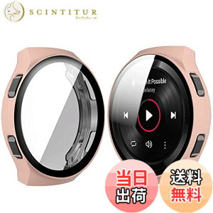 �y���������zMiimall�yPc�P�[�X+�t�C���� 2�C��1�z �Ή�Huawei Watch GT2e 46mm �P�[�X�i�X�N���u�j �t�@�[�E�F�C �E�H�b�` GT2e �J�o�[ �V�[�g �V���v�� �����K���X PC�ގ� �C�菝�h�~ �h�Ռ� �ی�J�o