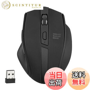 �y���������z�T�����_�C���N�g ���C�����X�}�E�X �É� 5�{�^�� ���^ �u���[LED ���ɂ̈��� �u���b�N 400-MAW154BK