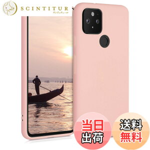 �y���������zkwmobile �X�}�z�P�[�X Google Pixel 5�Ή� �P�[�X - �ϏՌ� ����~�� �\�t�g TPU �V���R�� - �s���N�S�[���h �}�b�g