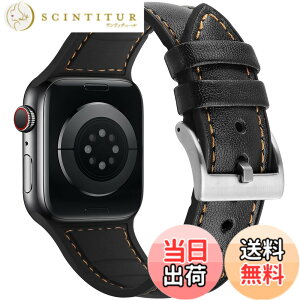 �y���������z�R���p�`�u�� Apple Watch �o���h 41mm 40mm 38mm�A�R���p�`�u��iWatch�ʗp�x���g Apple Watch SE2 SE Series 9/8/7/6/5/4/3/2/1�ɑΉ� ���U�[�V���R����̌^�����X�g���b�v (38mm 40mm 41mm�A�u���b�N)