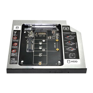 �y���������zxiwai MSATA NGFF B/M-Key SSD to Slimline SATA 13�s�� �L���f�B�P�[�X 9.5mm ���j�o�[�T�� �m�[�g�p�\�R�� CD/DVD-ROM �I�v�e�B�J���x�C�p