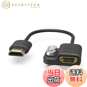 �y���������zSmallRig HDMI-A to HDMI-A�ϊ��A�_�v�^�[ HDMI-AM�i�I�X�j �� HDMI-AF�i���X�j�A�_�v�^�[�P�[�u�� BMPCC 4K & 6K, A7SIII, GH5 & S1H�ȂǑΉ� 14cm 4K@60HZ-3019