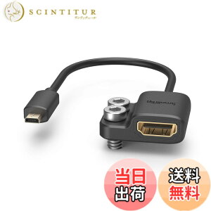 �y���������zSmallRig Micro HDMI-D to HDMI-A�ϊ��A�_�v�^�[ Micro HDMI-DM�i�I�X�j �� HDMI-AF�i���X�j�A�_�v�^�[�P�[�u�� A7R IV & A7RIII & A7III & A7II & A7RII, X-T2 & X-T3�ȂǑΉ� 14cm 4K@60HZ-3021
