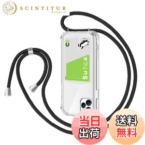 �y���������zPelanty for iPhone 11 Pro ��|���P�[�X for iPhone 11Pro �w�ʃJ�o�[ �N���A�P�[�X �_�� �V���R�� ����TPU�o���p�[ IC�J�[�h���[ �l�b�N �V�����_�[ �X�g���b�v�t�� �A�C�t�H��11 Pro �����h