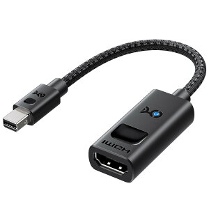 �y���������zCable Matters �P���� 8K Mini DisplayPort HDMI �ϊ��A�_�v�^ �| [8K@60Hz / 4K@240Hz / Thunderbolt 2�݊�] �~�j�f�B�X�v���C�|�[�g HDMI �ϊ��A�_�v�^ �u���b�N