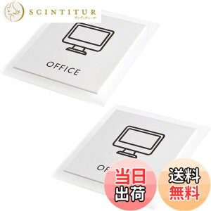 �y���������zHIGHAWK OFFICE �I�t�B�X ������ ���ӃT�C�� �r�� �X�e�b�J�[ �Ŕ� �T�C���v���[�g �A�N���� �W���ē� �E�H�[���X�e�b�J�[ �p�� 2���iOFFICE�E10*10cm�j