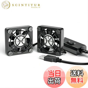 �y���������zELUTENG ���^�t�@��4cm 2�A USB�t�@�� 3�i�K���ʒ��� USB��@ 2��1�g ���^ �p�\�R�� �d�q�f�o�C�X�̗�p �����@ ���^�����@ 5V �����ԉғ��� Dual Usb fan 4cm