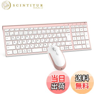 �y���������ziClever �L�[�{�[�h ���C�����X �L�[�{�[�h �}�E�X�Z�b�g ���{��z�� �É� �����^ ���� 2.4G �L�[�{�[�h�E�}�E�X�Z�b�g USB�ڑ� �L�[�{�[�hType-C�[�d�� �t���T�C�Y �e���L�[�t�� �}