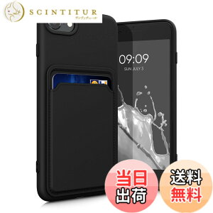 �y���������zkwmobile �X�}�z�P�[�X Apple iPhone SE3 / iPhone SE2 / iPhone SE (2022) / iPhone SE (2020) / iPhone 8 / iPhone 7�Ή� �P�[�X -�J�[�h�z���_�[�t�� �\�t�g TPU �V���R�� ���F