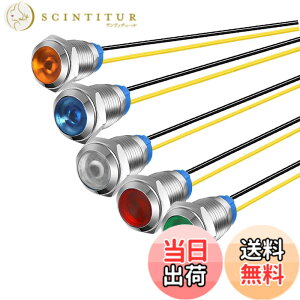 �y���������zKiligen 5�� 110V-220VAC 10mm LED �h���C���W�P�[�^���C�g �p�C���b�g���C�g�V�O�i�� �C���W�P�[�^�i5 �F�C��/��/��/��/���j