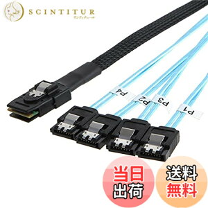 �y���������zNFHK ���� Mini SAS SFF-8087 �z�X�g�� 4 SATA 7�s�� �^�[�Q�b�g �n�[�h�f�B�X�N 6Gbps �f�[�^�T�[�o�[ RAID �P�[�u�� 100cm