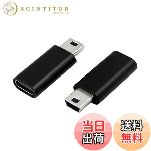 �y���������zDuttek USB C to �~�jUSB�A�_�v�^�[ 2�p�b�N USB C (���X) Mini USB(�I�X)�A�_�v�^�[ USB Mini B�I�Xto USB C �ϊ� �[�d�A�_�v�^�[ 2�� �K�i�������s��