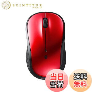 �y���������z�o�b�t�@���[ Bluetooth Blue LED �É� 3�{�^�� �}�E�X ���b�h Windows/Mac/Chrome/Android/iOS/iPadOS�Ή� �d�r�������ő�450�� �y�� BSMBB105RD